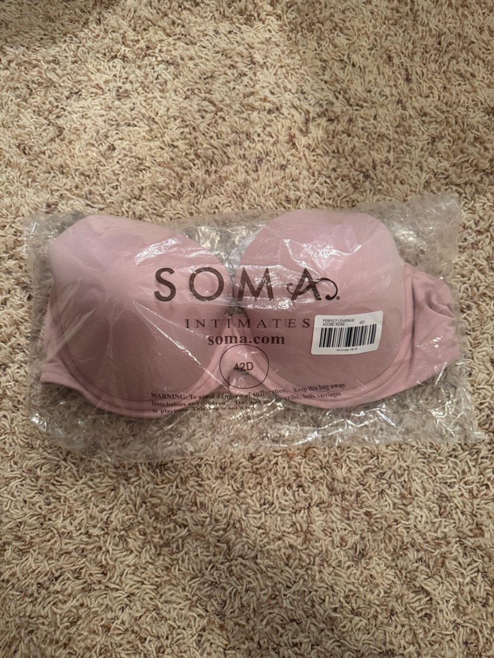 Soma Perfect Coverage Bra - Adobe Rose